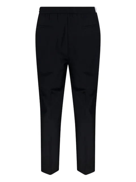 Entre Amis elasticated-waist pleated trousers