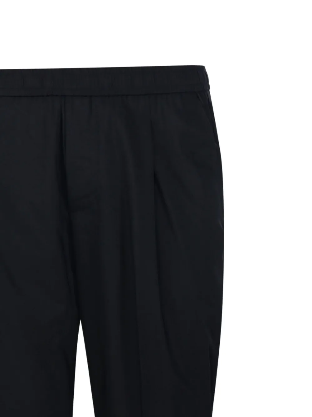 Entre Amis Plooibroek met elastische taille Zwart