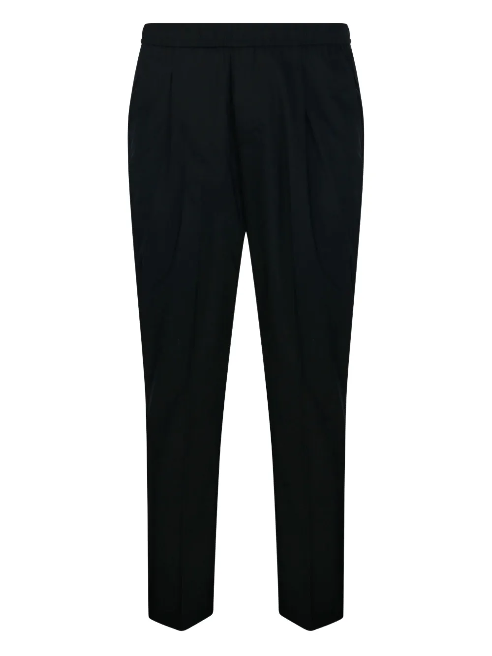 Entre Amis Plooibroek met elastische taille Zwart