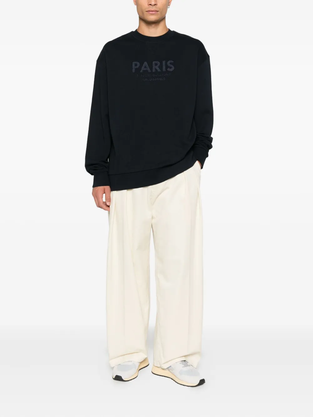 Karl Lagerfeld Jeans Paris sweater - Blauw