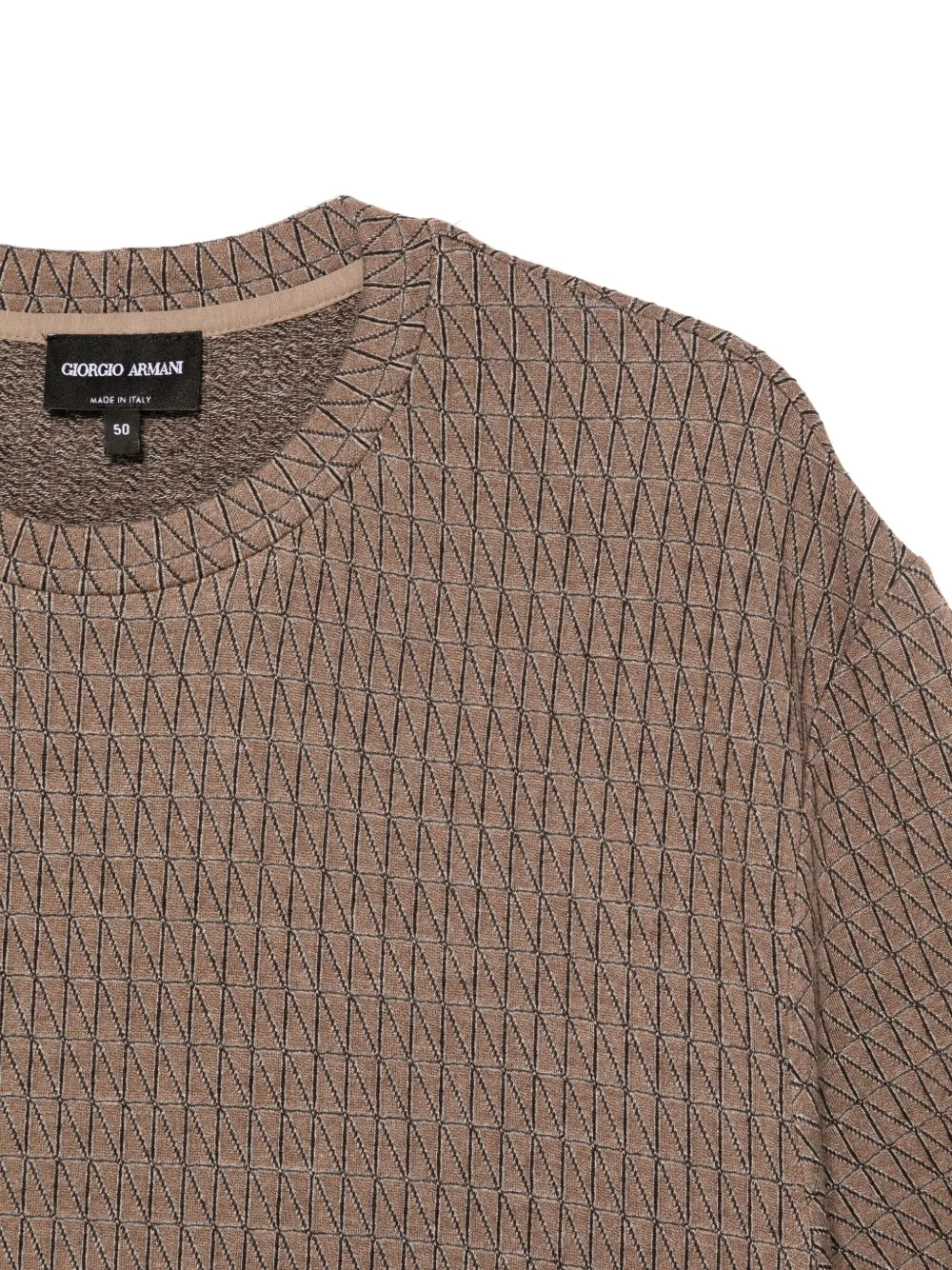 Giorgio Armani T-shirt met patroon Bruin