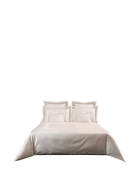 Frette lozenge lace duvet set