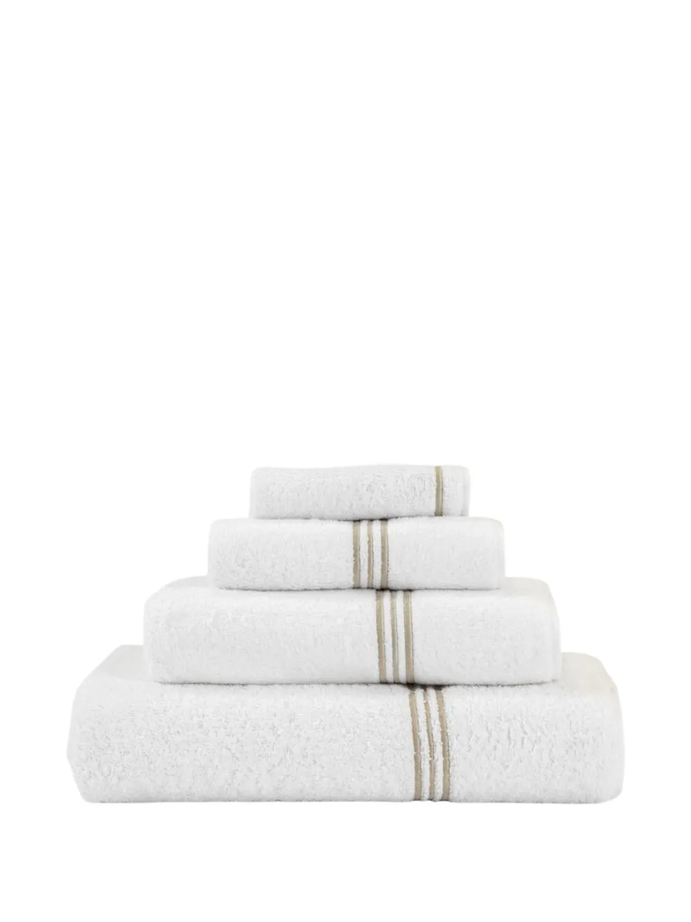 Frette Bourdon Terry Towels Set In White