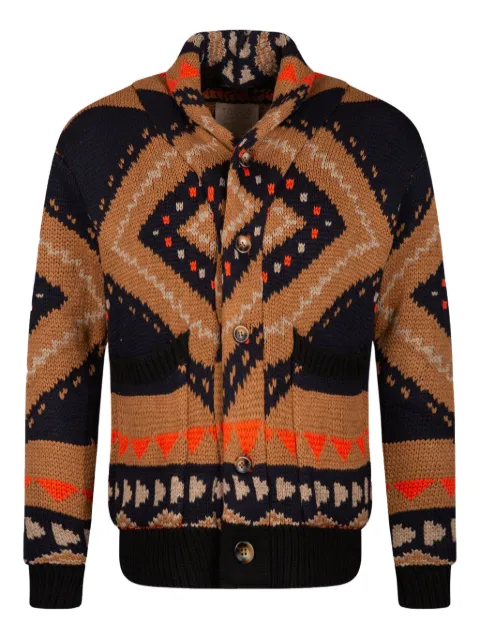 TOOCO button patterned cardigan