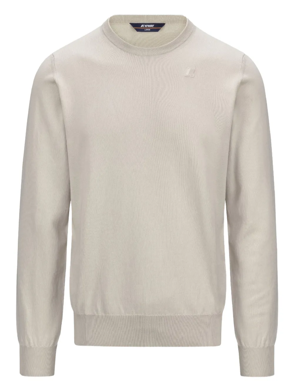 K-way Sebastien Ribbed Cotton Sweater In Gray