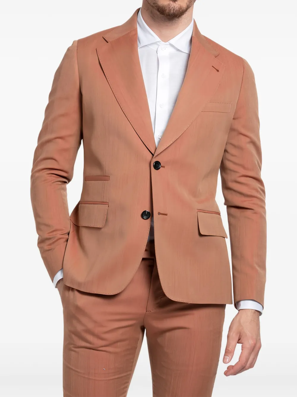Reveres 1949 buttoned blazer | Orange | Image 1
