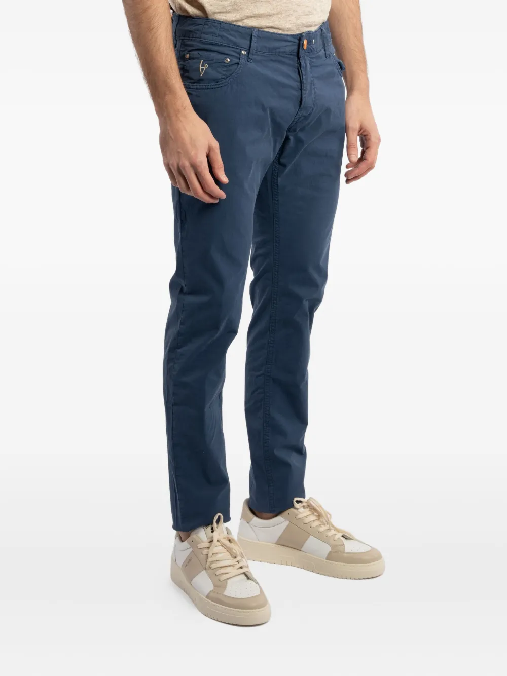 Hand Picked Five-pocket Trousers In Blue