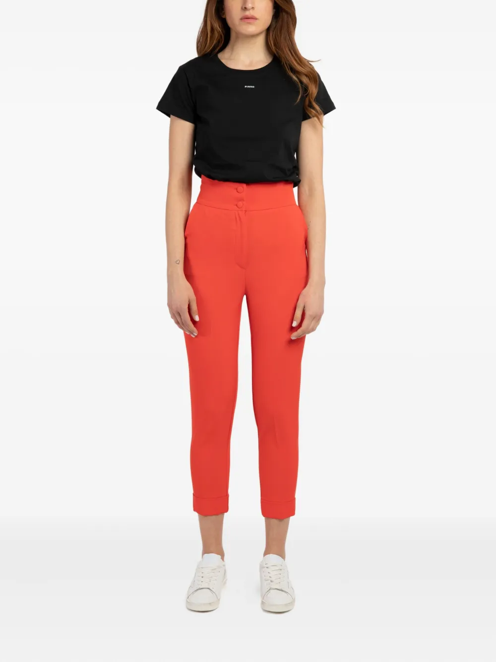 ACTUALEE High waist broek - Oranje