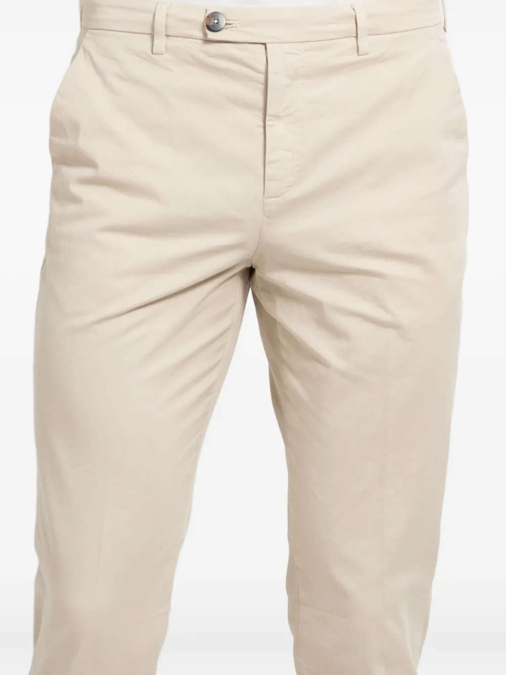 Cruna Button-fastening Trousers In Neutral
