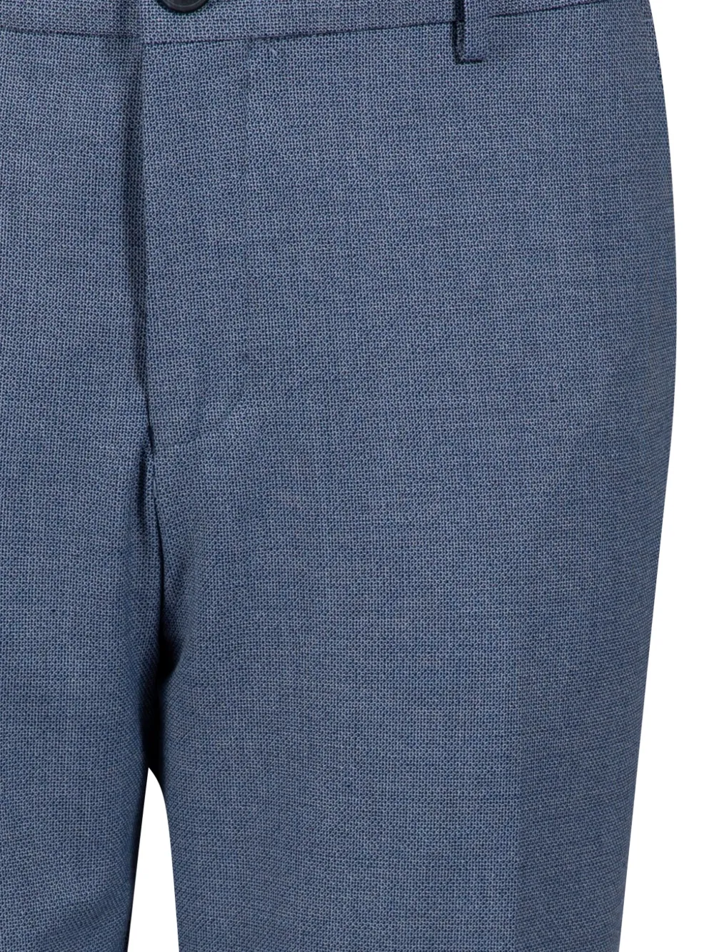 Selected Pressure-pleats Button Trousers In Blue