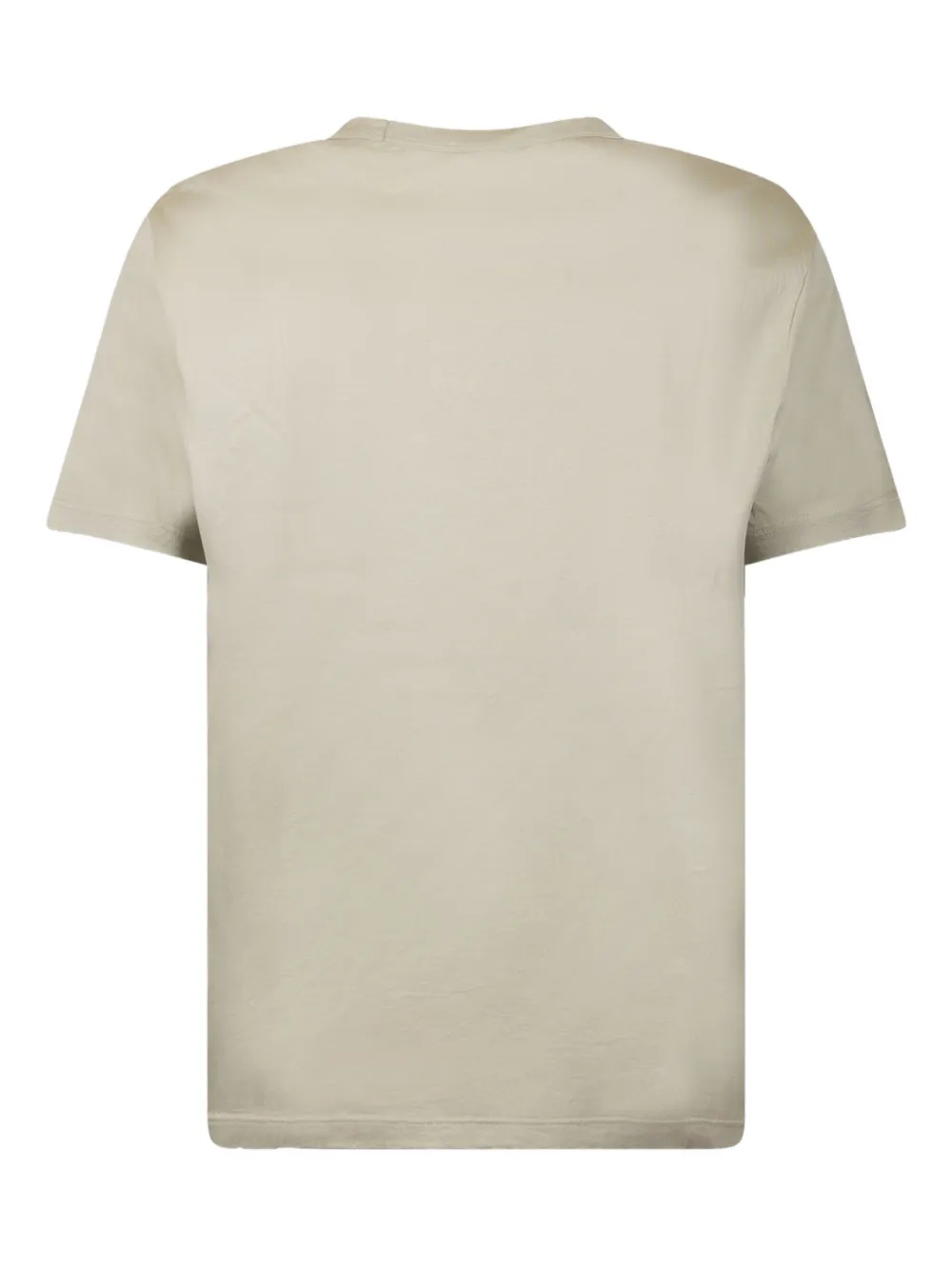 DONDUP T-shirt met geborduurd logo en ronde hals - Beige