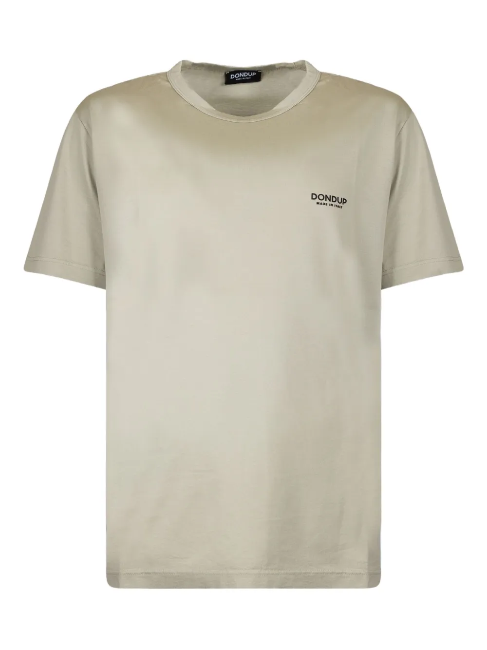 DONDUP logo-embroidery crew neck t-shirt | Neutrals | Image 1