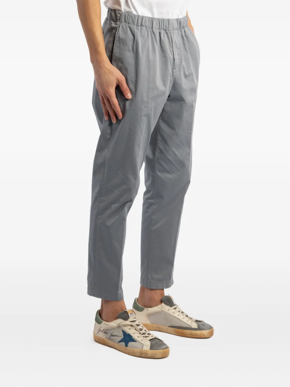 Cruna Broek met elastische taille en manchetten - Grijs