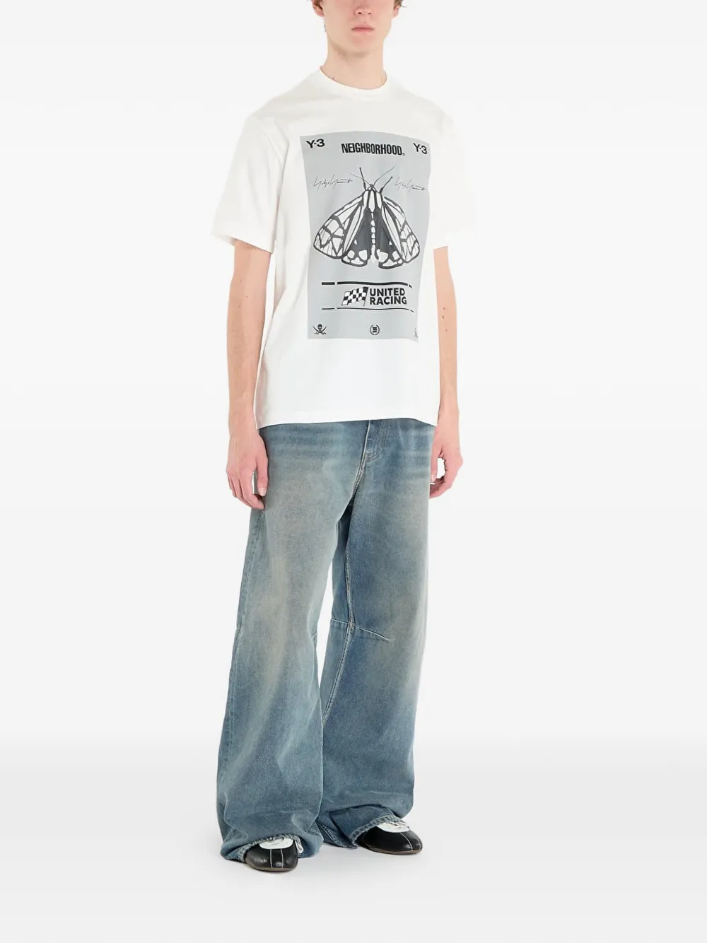 Y-3 x Neighborhood T-shirt Wit