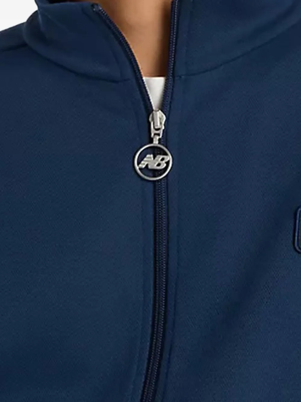 New Balance Sweater met logopatch Blauw