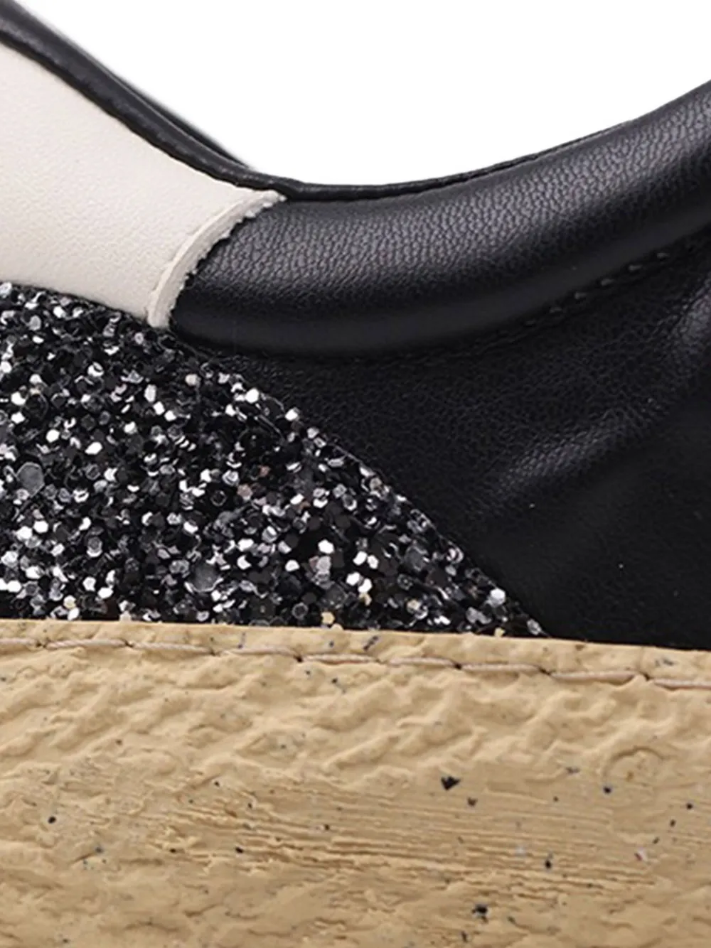 Puraai Sneakers met glitters Zwart