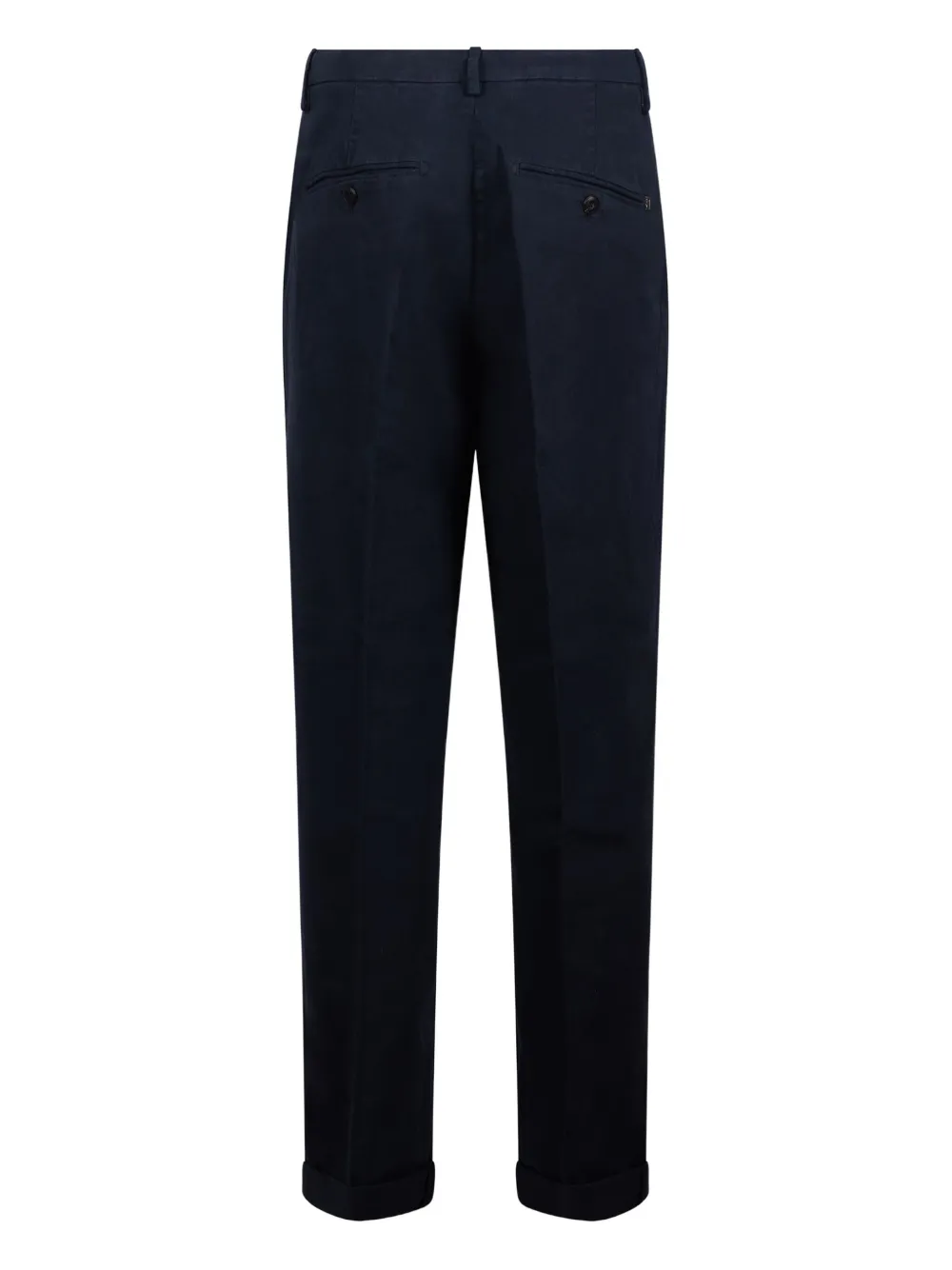DONDUP Geplooide broek met opgerolde afwerking - Blauw