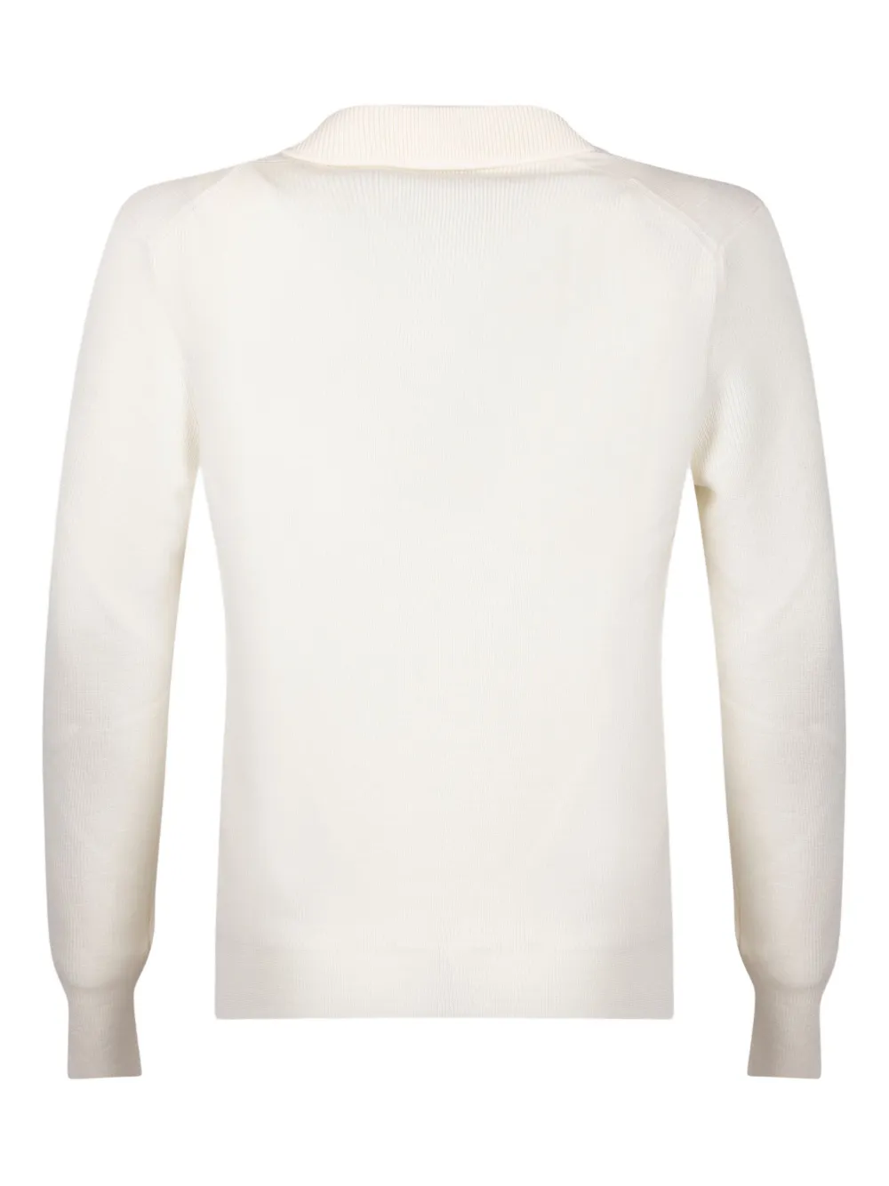 Gran Sasso Geribbelde trui met V-hals - Beige