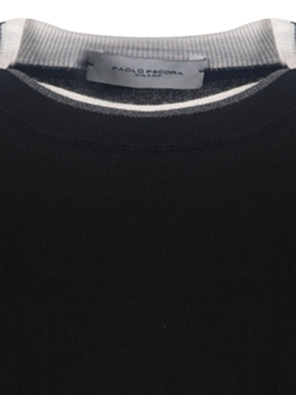 Paolo Pecora Wool Sweater In Black