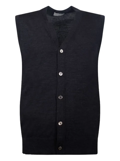 Paolo Pecora gilet à boutonnière