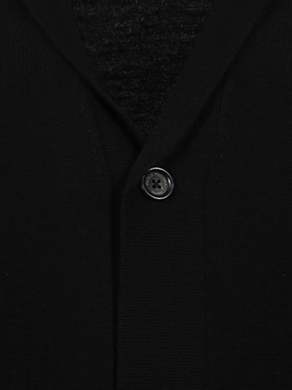 Paolo Pecora Vest van merinowol met V-hals Zwart