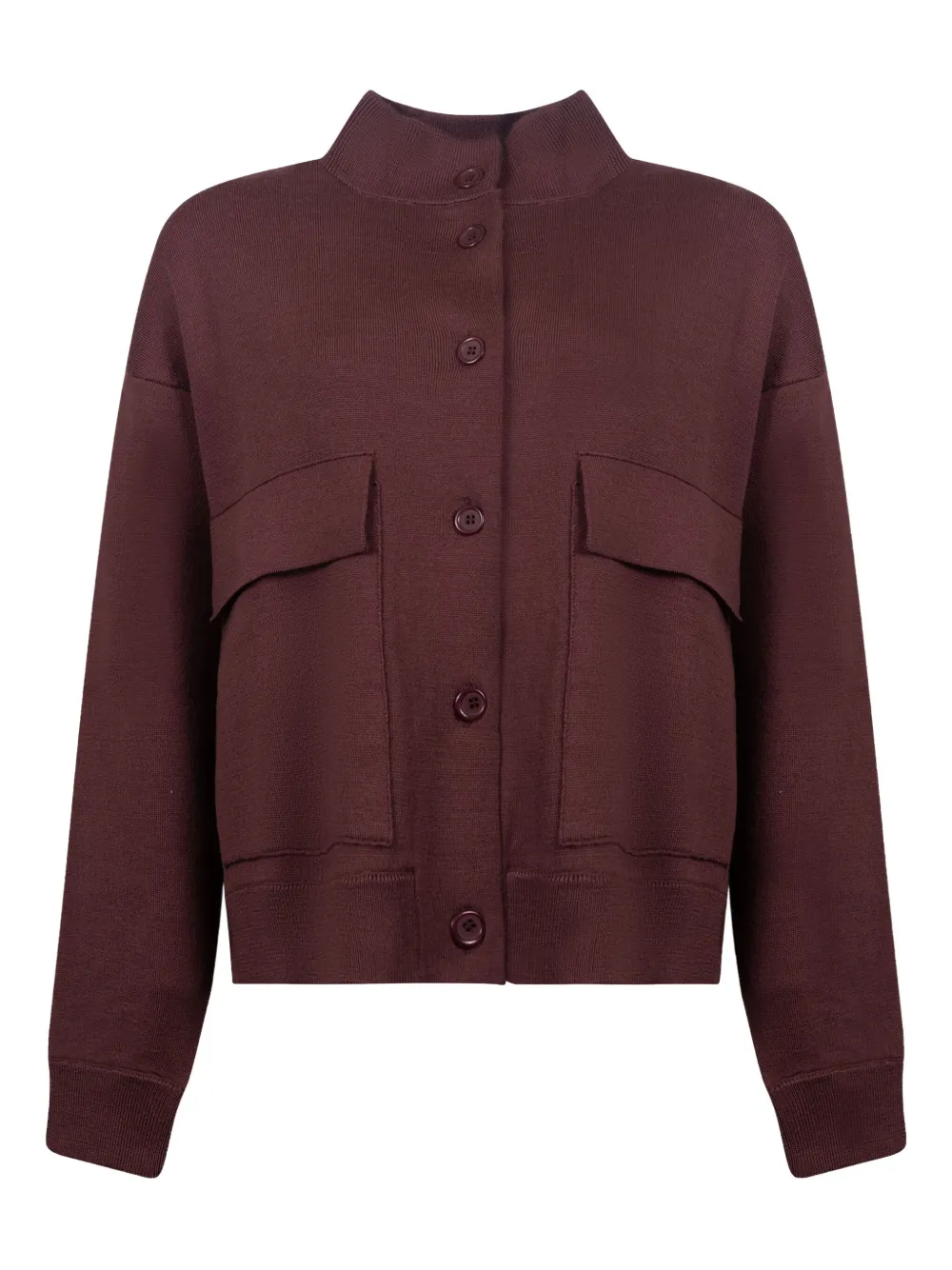 JEI-O button flap-pocket jacket | Red | Image 1