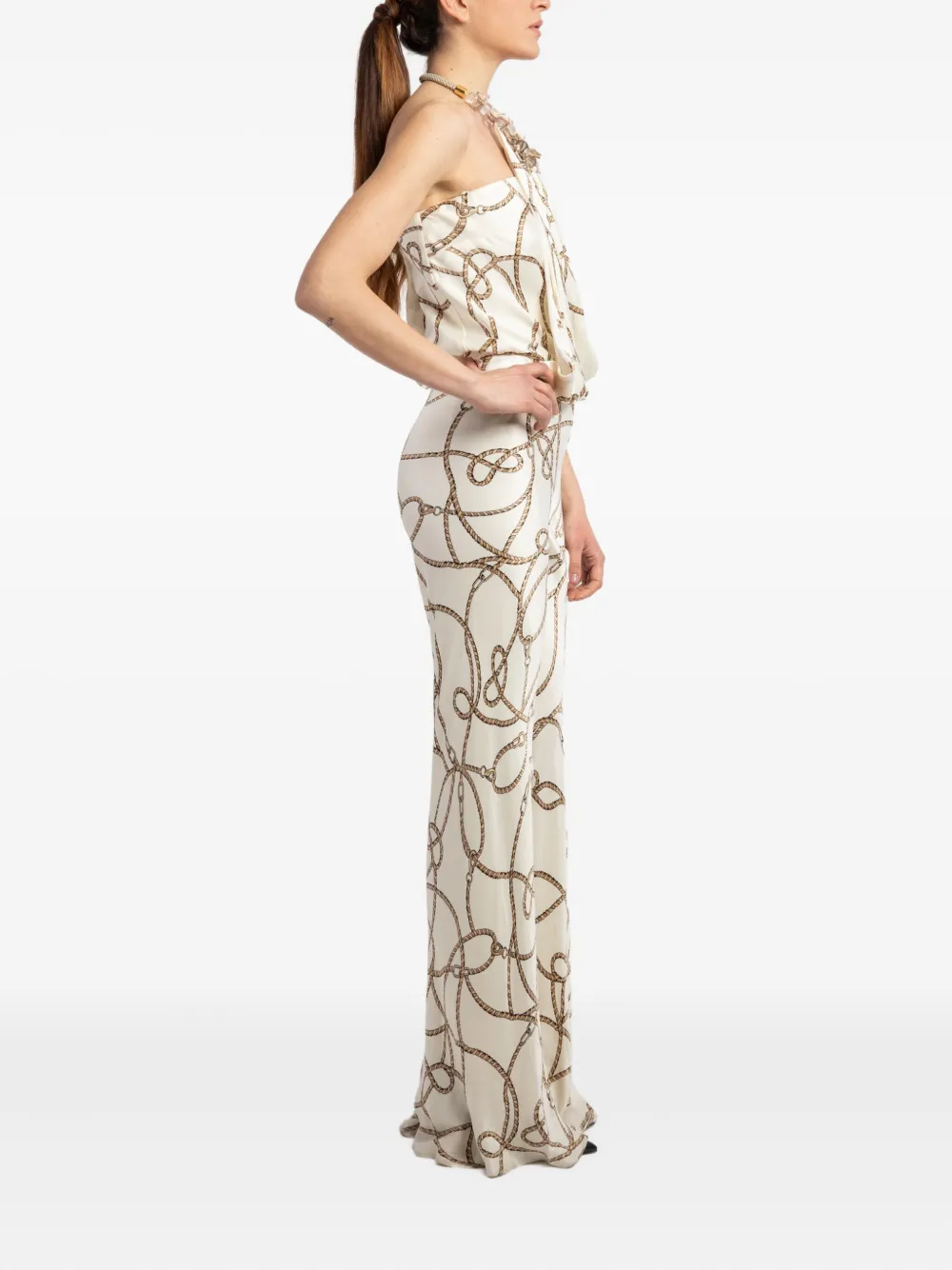 Chain-Print Trousers