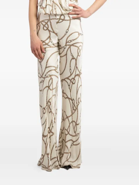 Maestri chain-print trousers