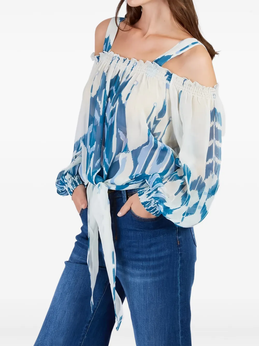 Derhy Long-sleeves Blouse In Multi