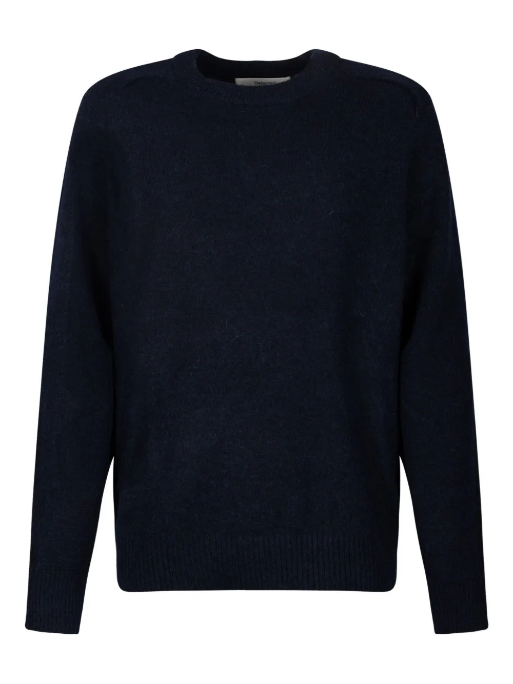 SELECTED ribbed round-neck sweater | Blue | Image 1