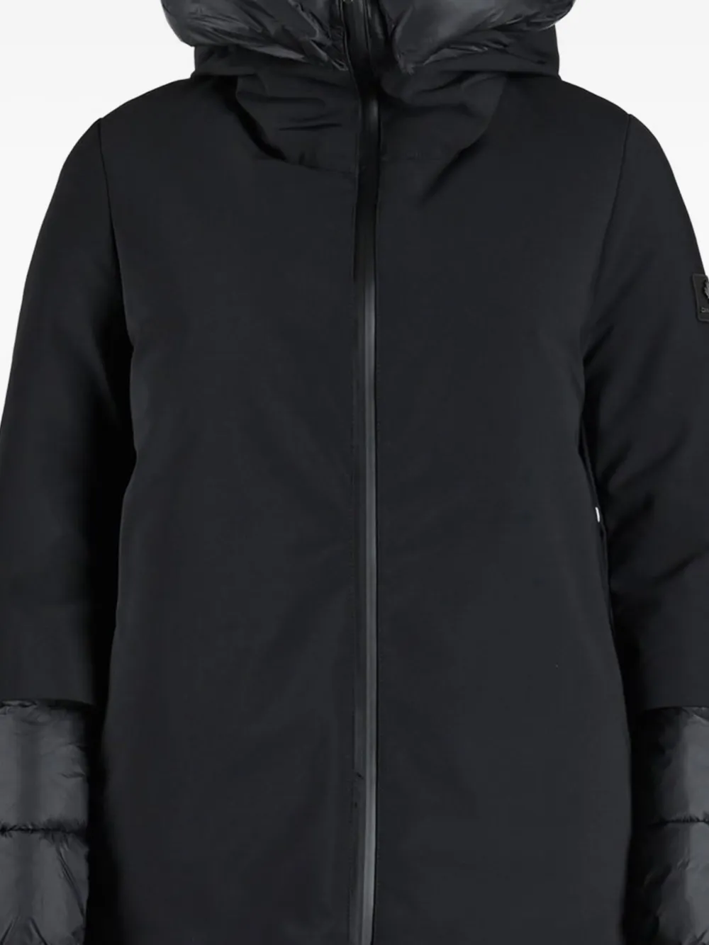 Canadian Oversized gewatteerde jas met capuchon Zwart