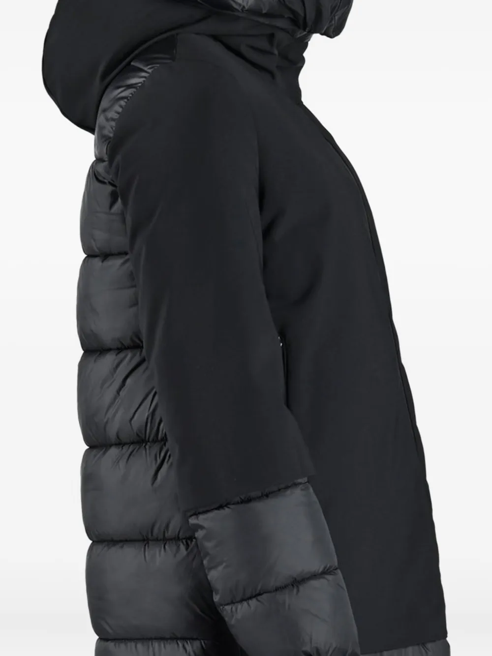 Canadian Oversized gewatteerde jas met capuchon - Zwart