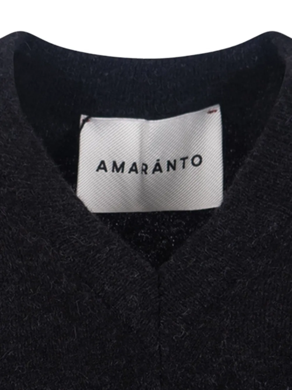 AMARANTO Hemd met V-hals Zwart
