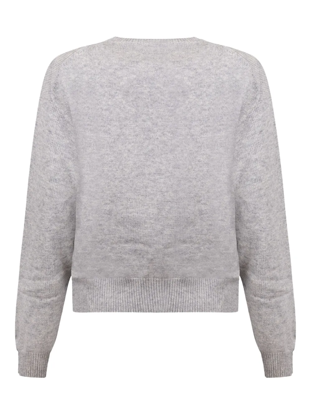 Mc2 Saint Barth Heart-detail Sweater In Gray