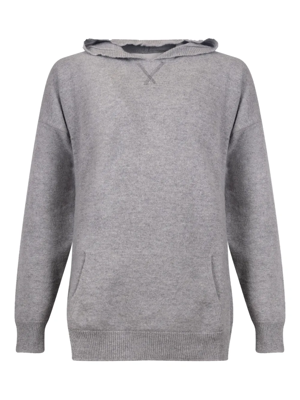 AMARANTO  kangaroo-pocket  hoodie | Grey | Image 1