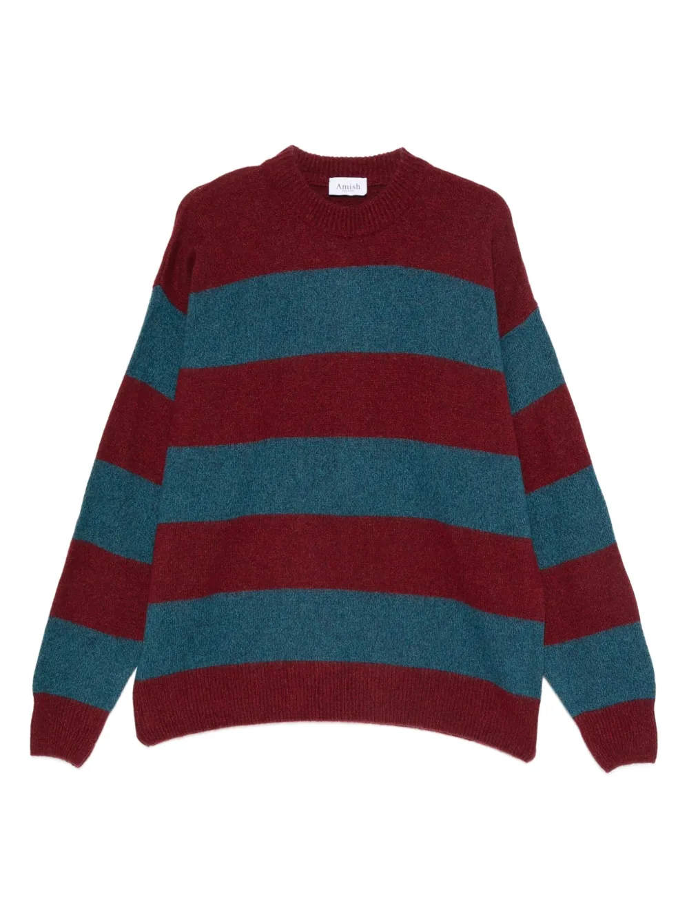 AMISH striped sweater | Red | Image 1