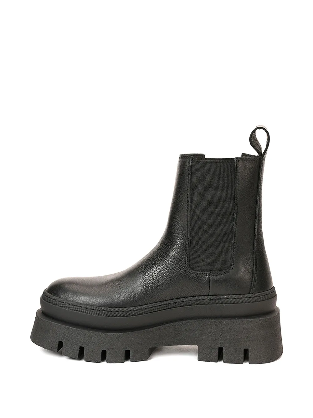 Copenhagen Studios Enkellaarzen met logoprint Zwart