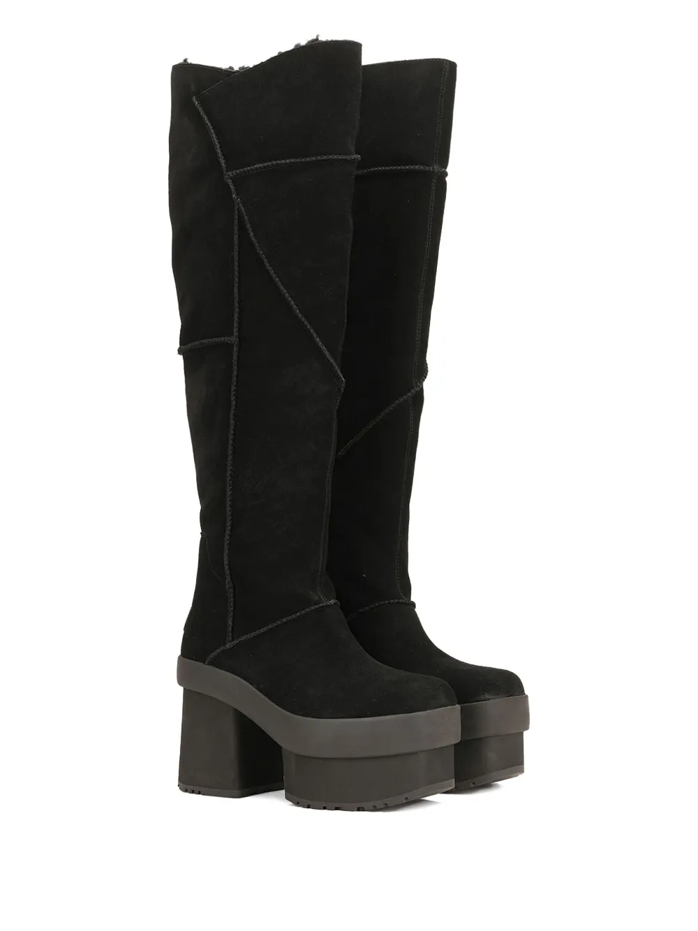 Ugg 100mm Platform Boots In Black