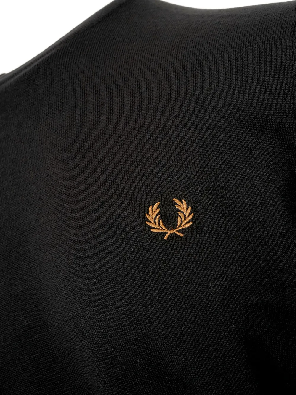 Fred Perry Trui met ronde hals en logodetail Zwart