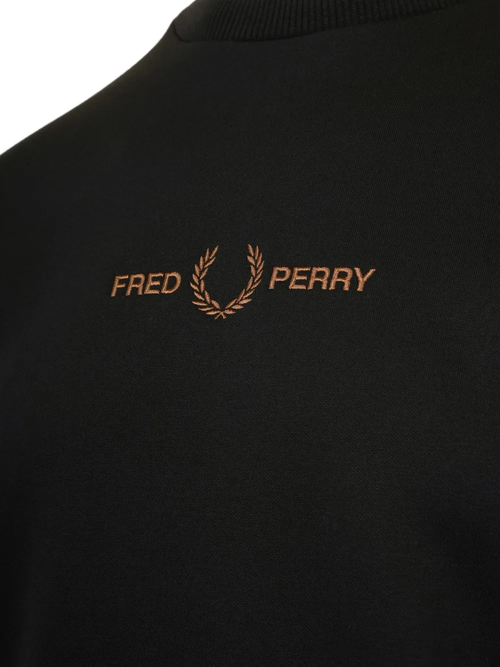 Fred Perry Sweater met borduurwerk Zwart