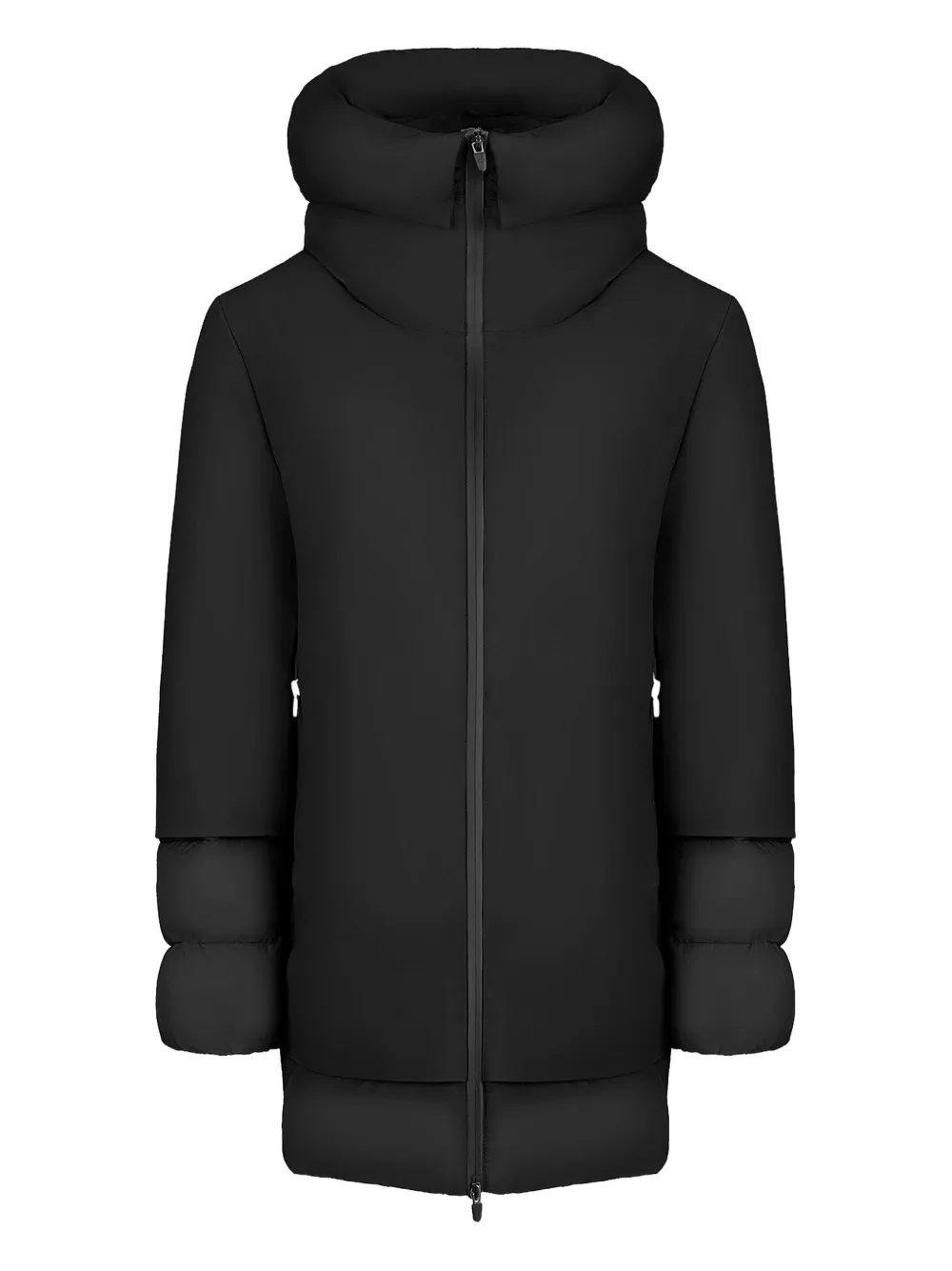 Canadian hooded panelled coat - Nero