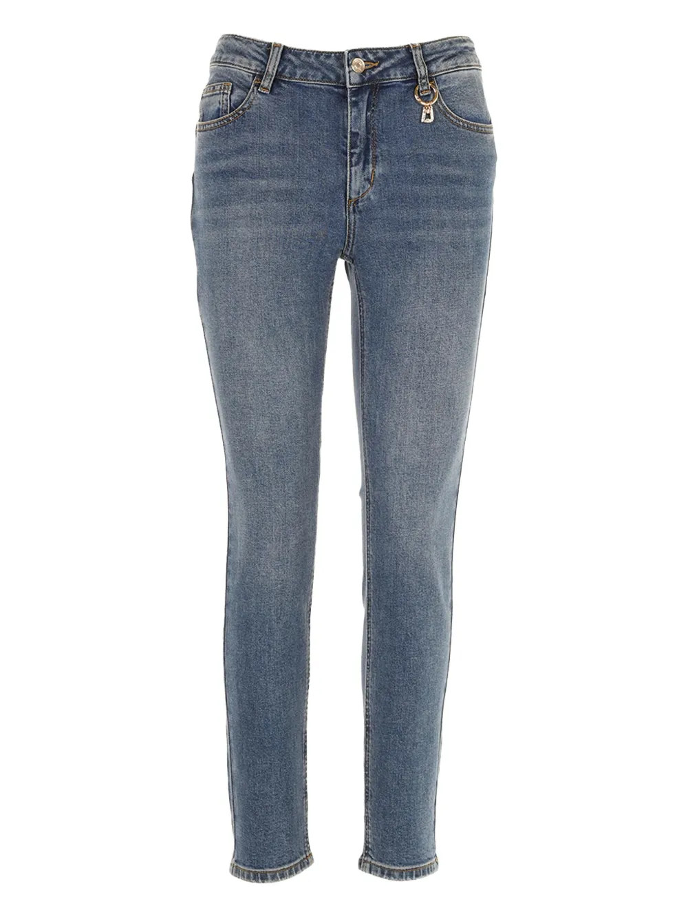 Liu •jo Charm-detail Jeans In Blue