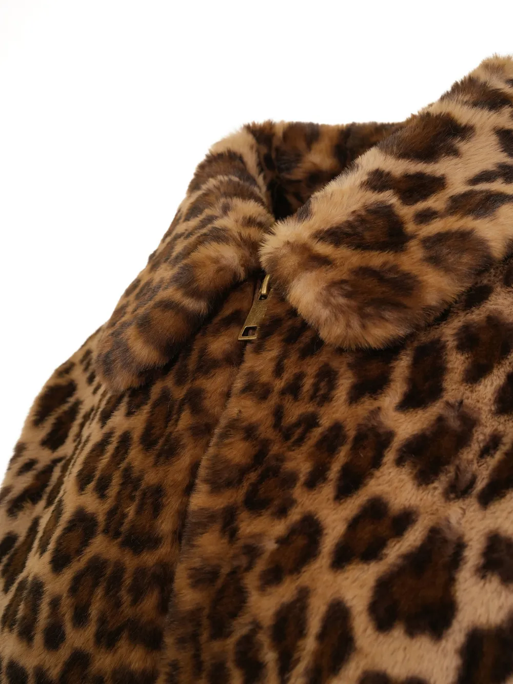 Mc2 Saint Barth Aveline Leopard Zip Jacket In Gray