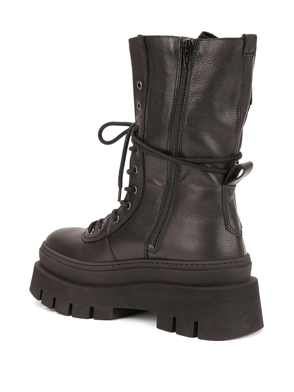 Copenhagen Studios Enkellaarzen met veters Zwart