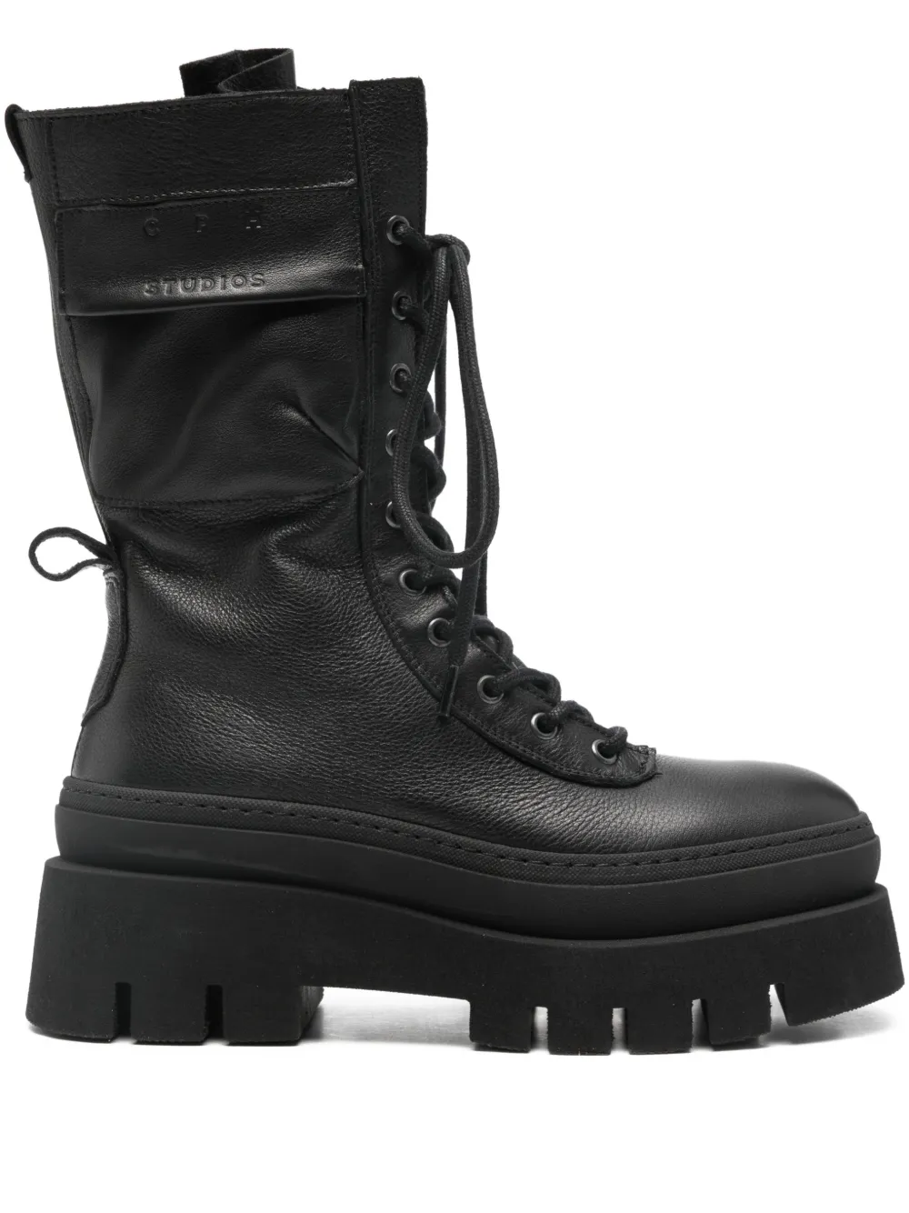 Copenhagen lace-up ankle-length combat boots | Black | Image 1