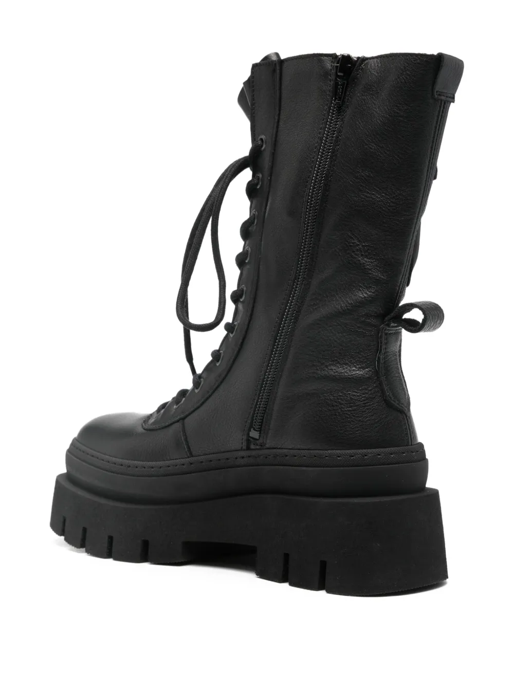 Copenhagen Enkellaarzen met veters Zwart