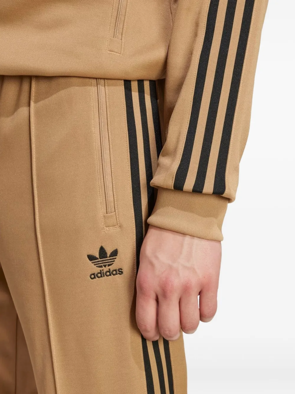 adidas Trainingsbroek met geborduurd logo Beige