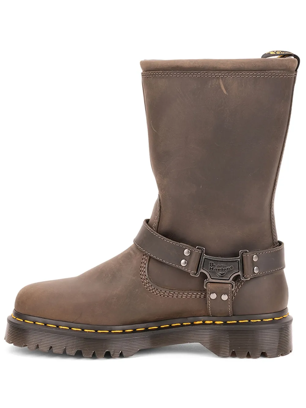 Dr. Martens Biker boots met gespbandje Grijs