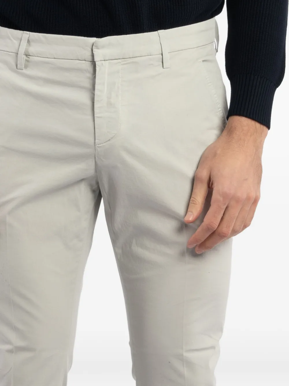 Dondup Belt-loops Trousers In White