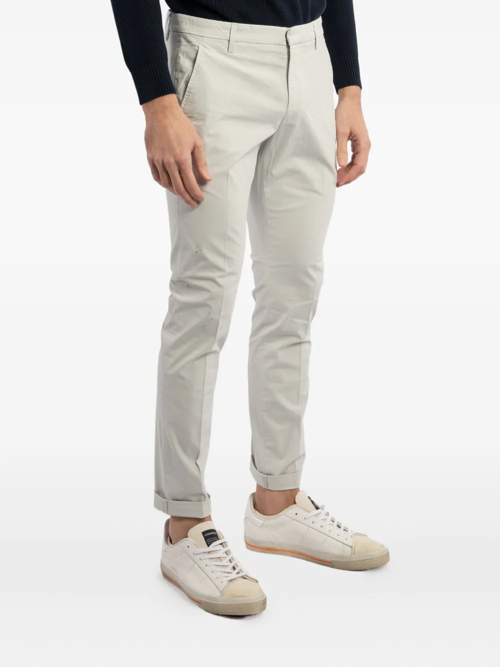 Dondup Belt-loops Trousers In White